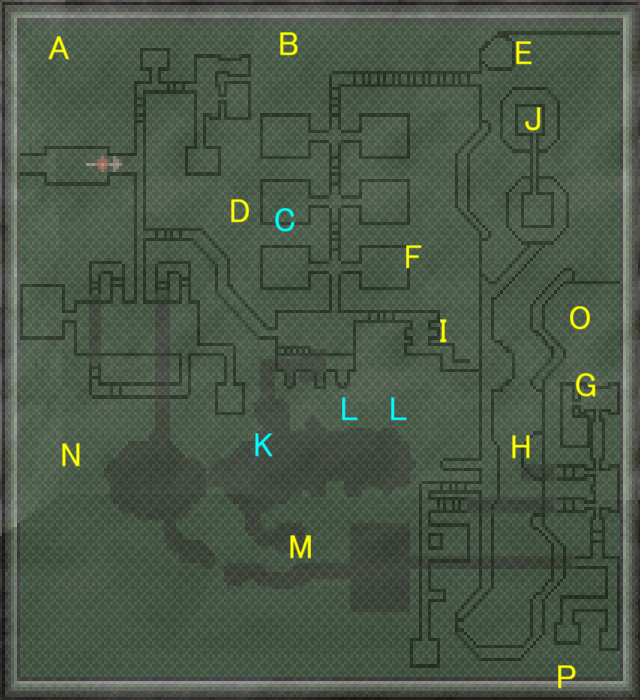 King's Field 2 攻略マップ 海賊の地図 第3詰所